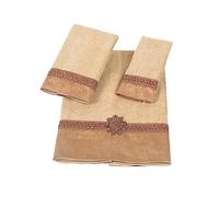 Avanti Linens Set di 3 asciugamani con polsino intrecciato