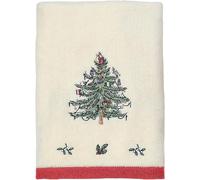 Avanti Linens Spode Asciugamano, decorazione per il bagno per le vacanze con albero di Natale, collezione rossa