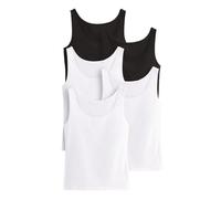 Avanti 'THE SET'Canottierea collo alto da donna Multipack, canottiere da donna in cotone bianco e nero, 5 x confezione di canottiere Bianco/Nero M