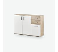 AVANTI TRENDSTORE BEA - Cassettiera/comó in Legno Laminato nella Misura 120x82x35 cm, Disponibile in Diversi Colori. Perfetto per soggiorni, ingressi o camere da Letto