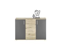 AVANTI TRENDSTORE - Bea - Comò in legno laminato con 2 ante e 4 cassetti, disponibile in diversi colorazioni. Dimensioni: LAP 120x84x35 cm