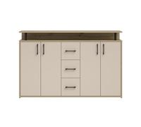 AVANTI TRENDSTORE DORO - cassettiera da ingresso, comó portaoggetti con 4 ante e 3 cassetti in legno truciolare. Dipsonibile 4 colori. Dimensioni ca. LAP 139x90x34 cm
