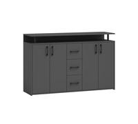 AVANTI TRENDSTORE DORO - cassettiera da ingresso, comó portaoggetti con 4 ante e 3 cassetti in legno truciolare. Dipsonibile 5 colori. Dimensioni ca. LAP 139x90x34 cm