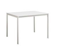 AVANTI TRENDSTORE Grosseto - Tavolo da pranzo con struttura in metallo bianca e piano in legno laminato bianco Disponibile in 3 diverse dimensioni e 3 diversi colori. Dimensioni LAP ca. 100x75x75cm