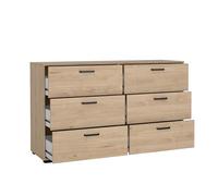 AVANTI TRENDSTORE - Lodi - Cassettiera in legno laminato con 6 cassetti, disponibile in 2 colori e dimensioni diverse. Dimensioni LAP ca.138,7x82,7x39,8 cm.