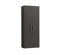 AVANTI TRENDSTORE Montanaro - Armadio Multiuso in Legno Laminato con 2 Ante a Battente e 4 Ripiani, Dimensioni 60x180x34 cm, Disponibile in 3 Colori Diversi