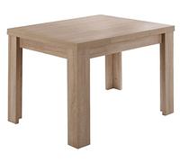 AVANTI TRENDSTORE Monza - Tavolo moderno per sala da pranzo con funzione estraibile in legno laminato di colore quercia sonoma, allungabile fino a 136 cm. Dimensioni: LAP 80/136x78x60 cm