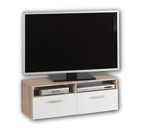 AVANTI TRENDSTORE-Random-Mobile TV piccolo in legno laminato con 2 porte a ribalta e 2 vani aperti, disponibile in 2 colorazioni. Dimensioni LAP 95x36x35 cm