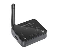 Avantree Audikast 4 - Trasmettitore TV Auracast e Bluetooth per cuffie e apparecchi acustici selezionati, aptX Adaptive & HD, uscita ottica e AUX, pronta per il futuro e aggiornabile, titanio