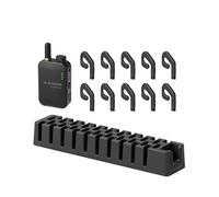 Avantree AudiTour - Sistema di guida turistica wireless Lavalier con 10 auricolari aperti, suono chiaro, ampio raggio d'azione, supporto per l'udito, tourguide, cuffie per musei, chiesa e conferenze