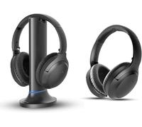Avantree Opera Plus & AS90K Bundle - Cuffie Wireless per TV con Base di Ricarica e Trasmettitore, Ideali per Anziani, Modalità Cinema e Dialoghi Chiari, Volume Potenziato