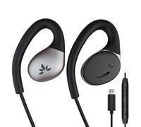 Avantree Resolve-L - Auricolari Filo Lightning Open Ear Con Microfono & Controllo Volume, Progettati Per Orecchie di Taglia S/M, Compatibili Con iPhone 14, 13, 12, 11, 10, Cuffie Cablate con Gancio
