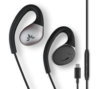 Avantree Resolve - USB C Auricolari Aperti Cablati c/Mic e Gancetto | Piccolo-Medio, per Donne/Bambini/Uomini Orecchie Piccole, Ideali Ufficio/Esterno/Casa