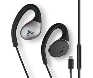 Avantree Resolve - USB C Auricolari Aperti Cablati c/Mic e Gancetto | Piccolo-Medio, per Donne/Bambini/Uomini Orecchie Piccole, Ideali Ufficio/Esterno/Casa