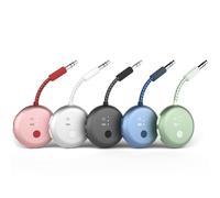 Avantree SoundJet R1 - Confezione da 5 adattatori Bluetooth per Cuffie e AirPods Travel Flight, aptX Adaptive, Batteria 20H, Trasmettitore Audio Wireless con Chip Qualcomm - Set di Cinque Colori