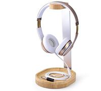 Avantree Universale Headset Stand Cuffie Supporto Legno & Alluminio con Ferma Cavo