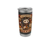 Avanzi o morte Divertente Opossum Ringraziamento Bicchiere termico in acciaio inox doppia parete