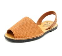 Avarca Menorquina - Sandali da donna in pelle, modello 3D, in vera pelle, Cuero 3D, 41 EU