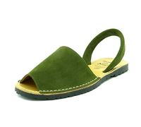 Avarca Sandali da donna in pelle Abarca Menorquina Menorca Scarpe, cachi, 36 EU