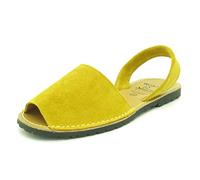 Avarca Sandali da donna in pelle Abarca Menorquina Menorca Scarpe, senape, 38 EU