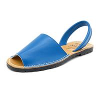 AVARCA Sandali da donna in pelle Menorca Scarpe Abarca Menorquina, Blu reale, 42 EU