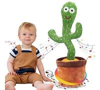 Ava's Toys Cactus Chi Danza e Ripete - Cactus Parlant - Peluche giocattolo interattivo per bambini - Cactus canta 100% sicuro, funziona a batterie, intrattenimento infinito in famiglia