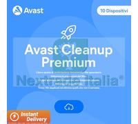 AVAST CLEANUP PREMIUM 1 ANNO 10 PC MAC ANDROID IOS
