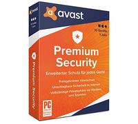 AVAST Premium Security, 10 Geräte, 1 Jahr, 1 DVD-ROM