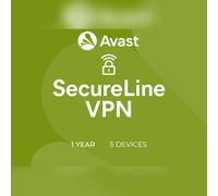 Avast SecureLine VPN 1 Year 5 Device Key - GLOBAL