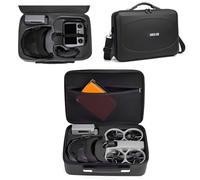 Avata 360, custodia rigida da viaggio per DJI Avata 360 Motion Fly More Combo con telecomando RC 2, borsa portatile per DJI Goggles N3, RC Motion 3 e hub caricabatterie, Nero