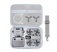 Avata 360 Custodia rigida impermeabile per DJI Avata 360 Fly More Combo Accessori, borsa portatile da viaggio per drone, controller RC 2 e hub di ricarica della batteria, Grigio con motivo
