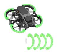 Avata Drone Propeller Guard per DJI Avata Drone Accessori Anello Anticollisione Manicotto Protettivo Drone Proteggere Bar, 1 Set di 4 pezzi Paddle Anello Protettivo con Fango Rinforzato (Verde)