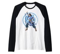 Avatar Aang: The Last Airbender Katara Waterbender Portrait Maglia con Maniche Raglan