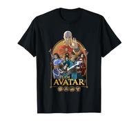 Avatar Aang: The Last Airbender Team Avatar Gold Frame Maglietta