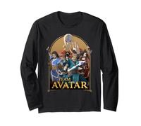 Avatar Aang: The Last Airbender Team Avatar Group Portrait Maglia a Manica
