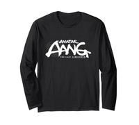 Avatar Aang The Last Airbender White Logo Maglia a Manica
