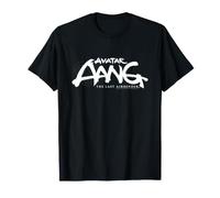 Avatar Aang The Last Airbender White Logo Maglietta