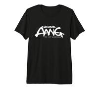 Avatar Aang The Last Airbender White Logo Maglietta Premium
