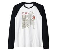Avatar Aang: The Last Airbender Zuko Fire Lord Battle Pose Maglia con Maniche Raglan
