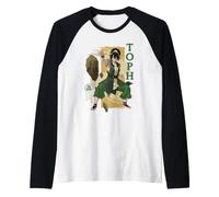 Avatar Aang Toph Channel Your Power Action Pose Anime Movie Maglia con Maniche Raglan