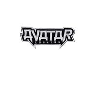 Avatar Country Silver Metalband Toppa ricamata con logo termoadesivo