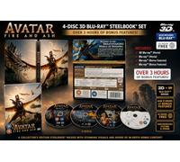 Avatar: Fire and Ash 3D Blu-ray™ SteelBook® 4-Disc Set | Edizione da collezione, oltre 3 ore di bonus, tutte le regioni gratuite, film 3D + 2D, suono ad alta definizione
