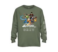 Avatar Il Ultimo Airbender Gruppo Pronto Nickelodeon Adulto Manica Lunga T-Shirt