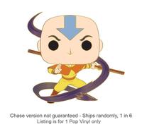 Avatar L'ultimo dominatore dell'aria Aang 4” Funko Pop Pin Chase smaltato spedi
