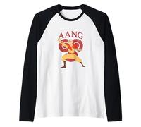 Avatar: The Last Airbender Aang Airbending Pose Maglia con Maniche Raglan