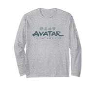 Avatar The Last Airbender Aang Appa And Momo Front Back Maglia a Manica
