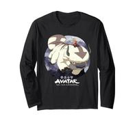Avatar The Last Airbender Aang Riding Appa Maglia a Manica