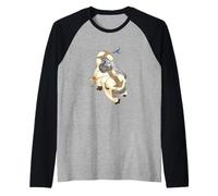 Avatar: The Last Airbender Appa Flying Yip Yip Scene Maglia con Maniche Raglan