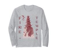 Avatar The Last Airbender Fire Temple Maglia a Manica