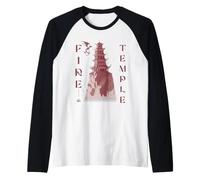 Avatar The Last Airbender Fire Temple Maglia con Maniche Raglan